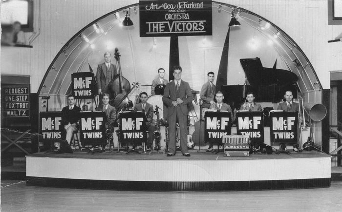 Devils Lake Amusement Park - Mcfarland Twins Orchestra 1930S From Dan Cherry